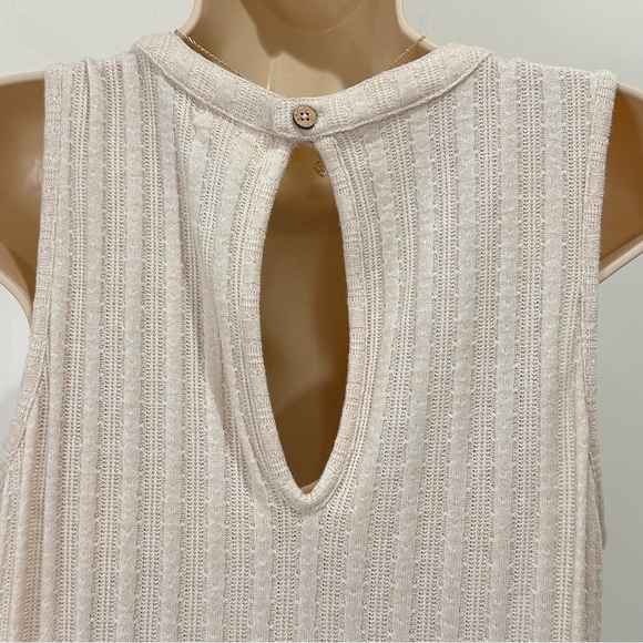 World Market Pointelle Knit Jumpsuit Cardigan Set Ivory Large XL Boho Lagenlook - Picture 11 of 16